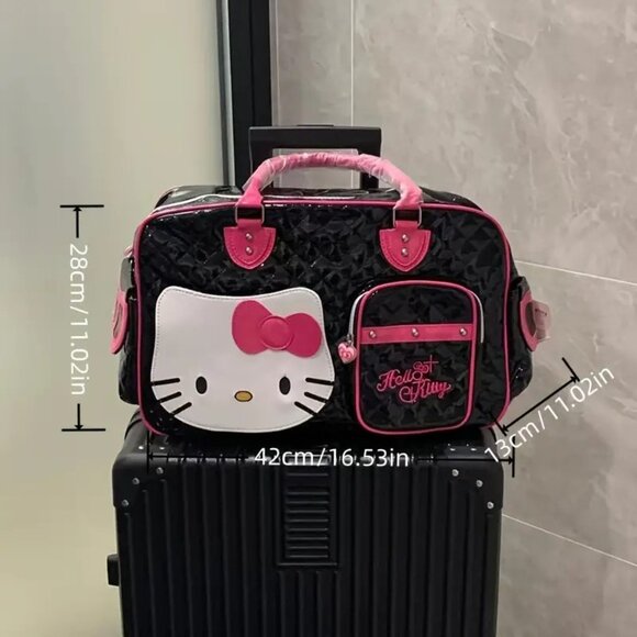 Sanrio Black and Hot Pink Travel Shoulder bag - Picture 2 of 2